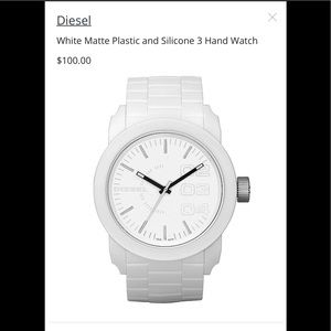 Diesel watch white new paid 100 from buckle